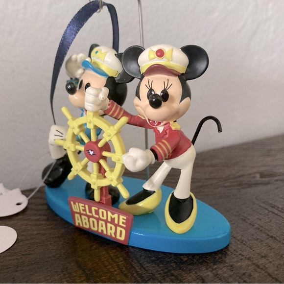 Disney Welcome Aboard Mickey and Minnie Christmas Ornament - Picture 3 of 7